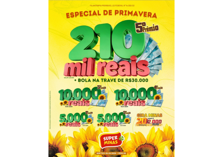 SUPER MINAS SORTEIO
