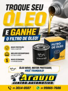 Na troca de óleo, ganhe o filtro!
